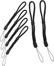 NUOBESTY 6pcs Straps Camera Wrist Strap Key Wrist Chain Lanyard Finger Lanyard Electric Memory Gadgets Loss Prevention Loss Rope Ski Glove Leash Plastic Black