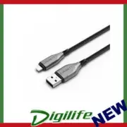 Cygnett Armoured Lightning to USB-A (2.0) Cable (1M) - Black MFi-Certified