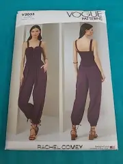 Vogue Sewing Pattern 2035 Jumpsuit Designer Rachel Comey Size 6-14