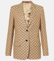 [Gucci] Gucci GG Canvas blazer AU 6 beige