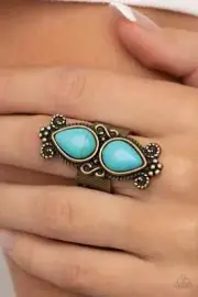 Paparazzi ADOBE GARDEN brass ring