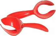 Tupperware Set of 2 Gadgets Egg Scoops Spoon Dippers Lifters Holiday Red