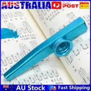 Metal Kazoos Musical Woodwind Instrument Mouth Flutes for Beginner (Blue) AU