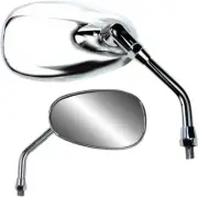 Parts Unlimited Classic American-Style Mirrors Yamaha reverse thread - 0640-0946