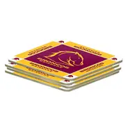 Brisbane Broncos NRL Cork Coasters Set of 4