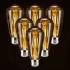 6Pcs Vintage E27 ES ST64 Filament LED Light Bulb 4W Industrial Edison Lamps Hot