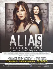 ALIAS SEASON 4 2005 INKWORKS PROMO PROMOTIONAL SELL SALE SHEET GARNER TV