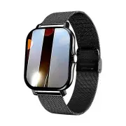 NNEOBA Smart Watch Android Bluetooth Call Fitness Tracker (Black)
