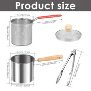 Deep Fryer Pot with Strainer Basket Stainless Steel Deep Frying Pot with ShtYx