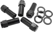 Aeroflow 1.38 Shank Closed Wheel Nuts M12x1.5 Black M12 x 1.50mm Set Of 5