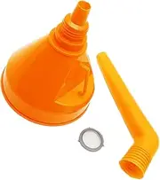 ULTECHNOVO Detachable Flexible Car Funnel Angled Funnel for Automotive Use Plastic Filter Funnel for Oil Change 130mm