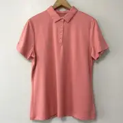 NEW Nivo Blush Coral Pink Polo Golf Shirt Size XL bin 4E
