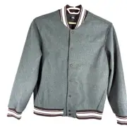 Hunter Lodge Heather Varsity Bomber Jacket By George L
