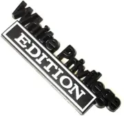 Metal White Privilege Edition CAR Emblems Badge 3D Sticker Decal (Black White)