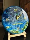 Resin Table Clock - Functional Art for Any Room - Geode Abstract Modern Design