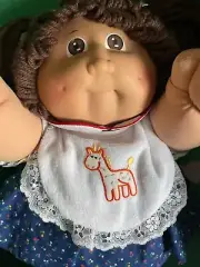 1983 Cabbage Patch Kids Doll HTF Floral Dress with Bib