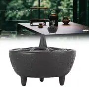 Cast Iron Incense Burner Pot Dish Fragrance Oil Stoves for Log Wood Wax Melt