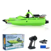RC Racing Boat Jet Ship Toy RTR High Speed Boat Model Light Transmitter Battery