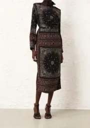 zimmermann utility Midi Dress,size 0,new With Tags