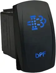 12V 20A / 24V 10A ON-Off Rocker Switch DPF 6C87B Universal fits Toyota Nissan Holden Mitsubishi Ford Amarok etc. Dual LED in Blue