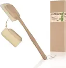 Natural Loofah with Handle,Back Scrubber for Shower Exfoliating Luffa on a Stick