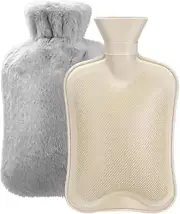Botella de Agua Caliente Con Cubierta Suave 2 Litros Bolsa Agua Caliente de Goma