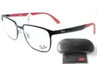 Ray Ban RX6542I 2509 Black Red Frames Reading Glasses/Bifocal/Progressive Lenses