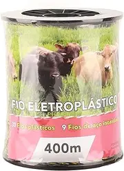 Gugxiom Electric Fence Wire, 400M 1312 Feet Portable Electric Fence Polywire, Reusable Electric Fence for Livestock, Horses, Cattle, Sheep, Dogs, Etc