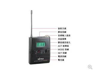 手提攜帶式無線擴音機 MIPRO 嘉強 MA-708 16選頻 CD MP3 附2支無線麥克風/發射器 來電最低價