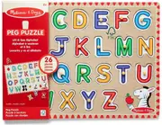 Melissa & Doug See-Inside Alphabet Peg Puzzle