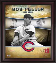 Bob Feller Cincinnati Reds Framed 15x17 Hall of Fame Career Profile