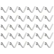 30pcs 7.75x8x40mm Single Button V-Shaped Paddle Snap Spring Clips Solid Head