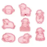 8 Pieces Cookie Sheep Shaped Biscuit Mold