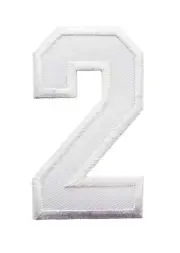 PatchPro: 3-INCH White Appliques - DIY Embroidered Iron On/Sew On Patch for Hat,