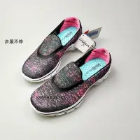 在飛比找Yahoo!奇摩拍賣優惠-SKECHERS 斯凱奇 GO WALK 3 黑粉 網布 娃