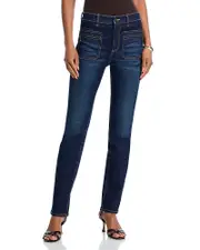 Ramy Brook Emmy Straight Jeans in Dark Rinse