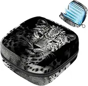 Period Bag,Sanitary Napkin Storage Bag,Animal Leopard,Tampon Holder for Purse
