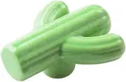 Drawer Knobs 6 Piece Ceramic Handle Children's Room Handle Cartoon Cactus Ceramic Cabinet Wardrobe Drawer Handle Green