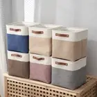 Linen Laundry Storage Basket Foldable Laundry Hamper Bucket Toys