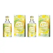 2PK 4711 Remix Zitrone Fragrance Scent EDC Eau De Cologne Spray Unisex 100ml