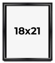 18x21 Shadow Box Frame Black | 1.25 inches Deep Real Wood Contemporary Shadowbox