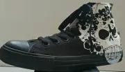 CONVERSE UNISEX VINTAGE Chuck Taylor All Star Sugar Skull 100041F High Top.