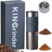 Kingrinder K1 Iron Grey Manual Hand Coffee Grinder 140 Adjustable Grind Settings