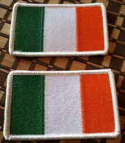 2 IRELAND Flag Military Patch With VELCRO® Brand Fastener Shoulder Emblem #5