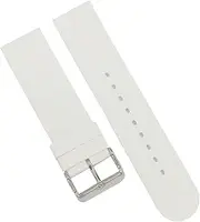 [g24] 22mm Silicone Rubber Watch Band Strap Fits PASSPORT White Pin Buckle