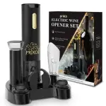 Electric Wine Opener Set with Charging Base, Automatic Cordless Wine Bottle O...