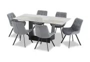 MILAS 7 Piece Dining Suite with Blaze Dining Chairs