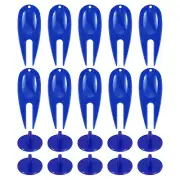 18Pcs Golf Divot Repair Tool Plastic Golf Divot Tool with Ball Marker Dark Blue