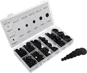 AKOOSY 170pcs Rubber Grommet Set for Wire Protection Closed Hole Grommet Kit Electrical Firewall Plugs for Automotive Home Office