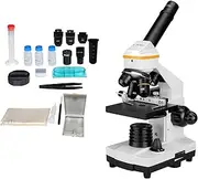 [SVBONY] SV601 Compound Microscope 40X-1600X, Portable Biological Electronic for Kids Adults Beginner, Dual Light, Fine Focus, Wide Field 10X 20X S40X Eyepiece for Laboratory, High School